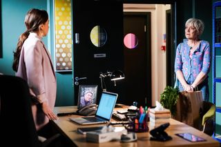 Jean Slater confronts Ruby Fowler in EastEnders