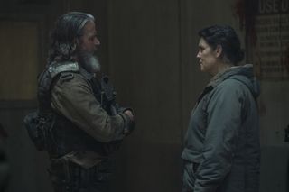 (L to R) Jeffrey Pierce as Perry and Melanie Lynskey as Kathleen in The Last of Us episode 5
