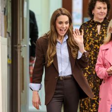 Princess Kate visting a primary school