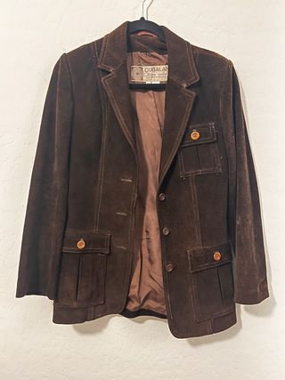 Fashion Factorial, Vintage Brown Suede Jacket