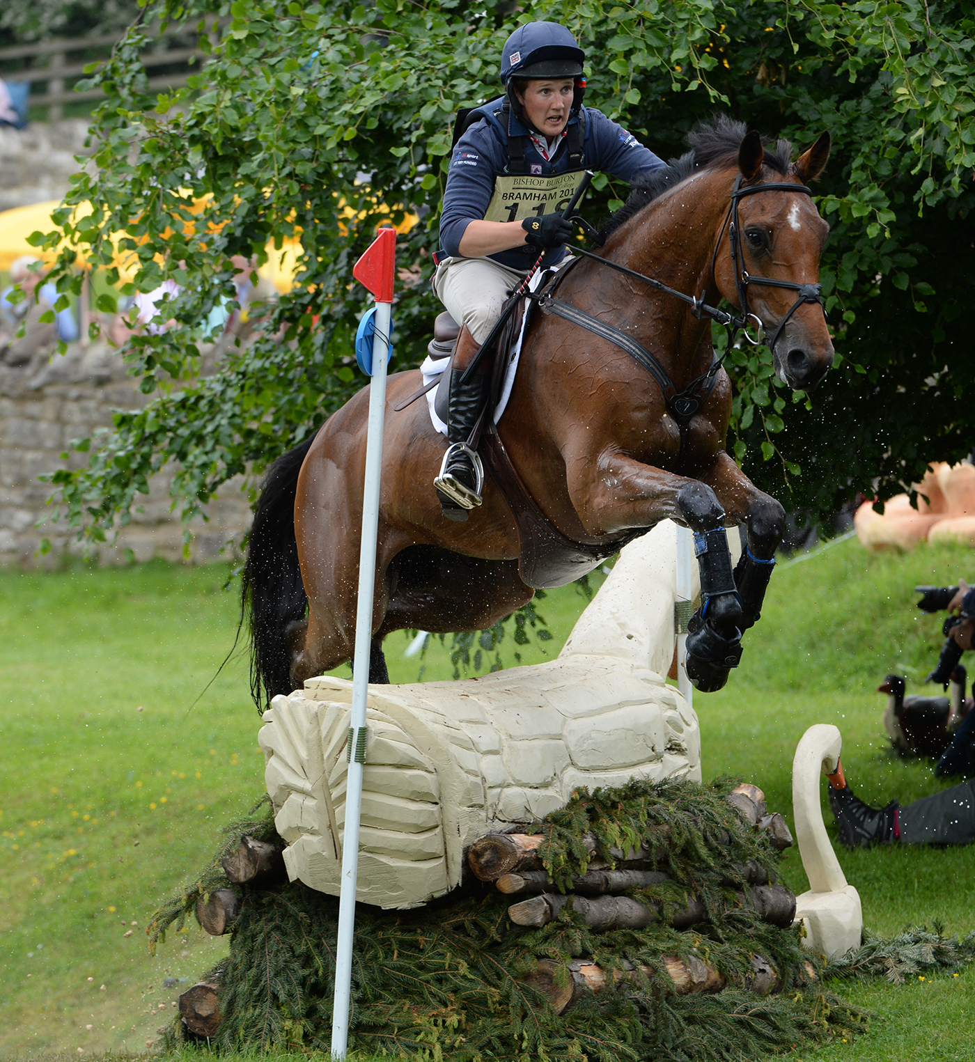 Tom McEwen and Toledo De Kerser on their way to be crowned under-25 champions at Bramham