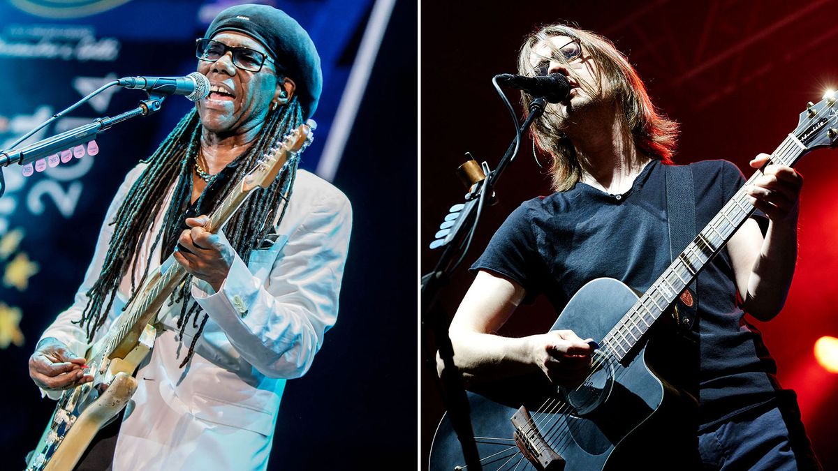 [L-R] Nile Rodgers and Steven Wilson