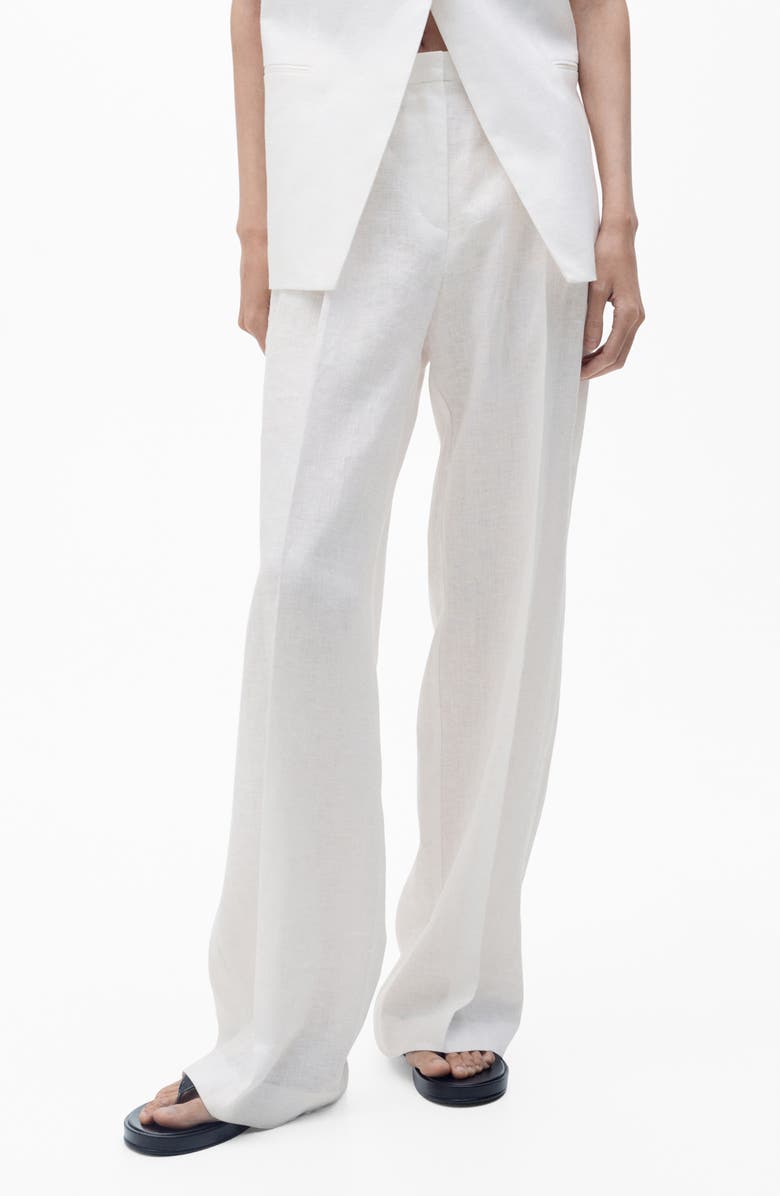 Straight Leg Linen Pants