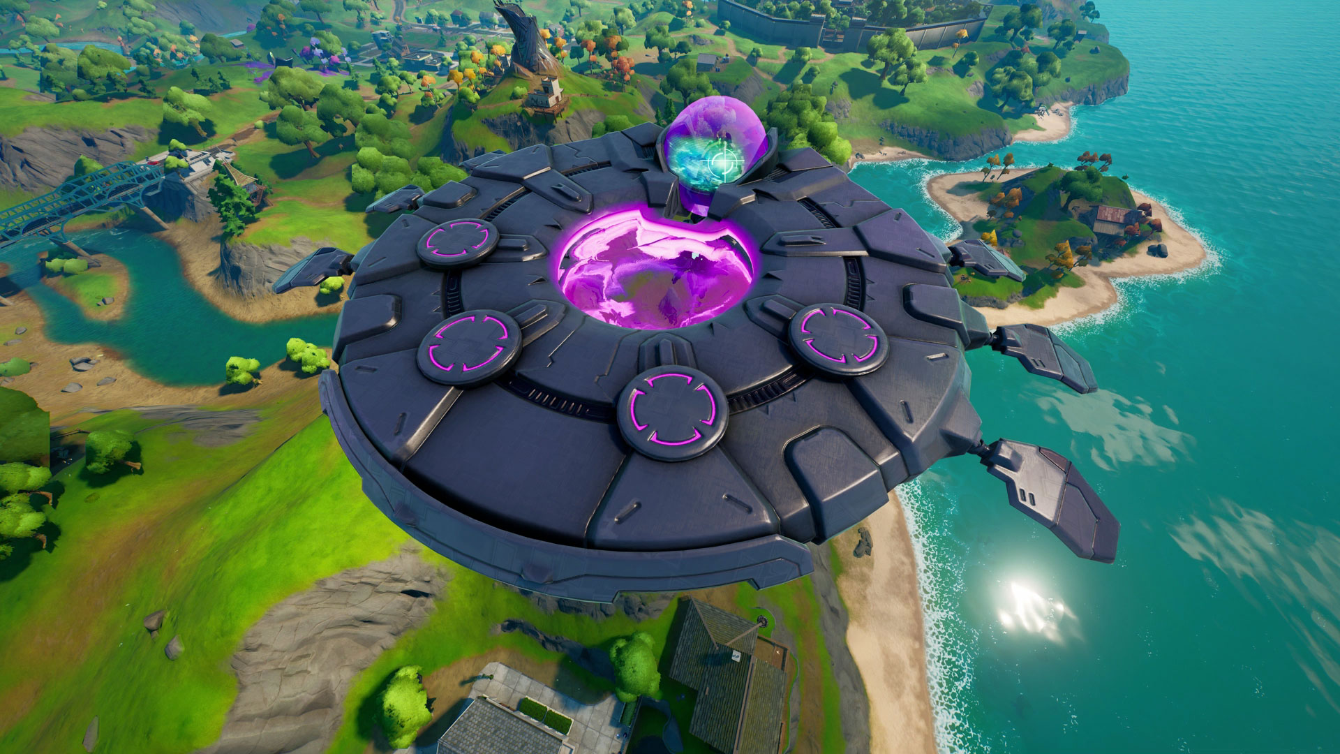 Where Are The Ufo Vehicles In Fortnite Fortnite Ufos Locations How To Enter A Fortnite Saucer Gamesradar