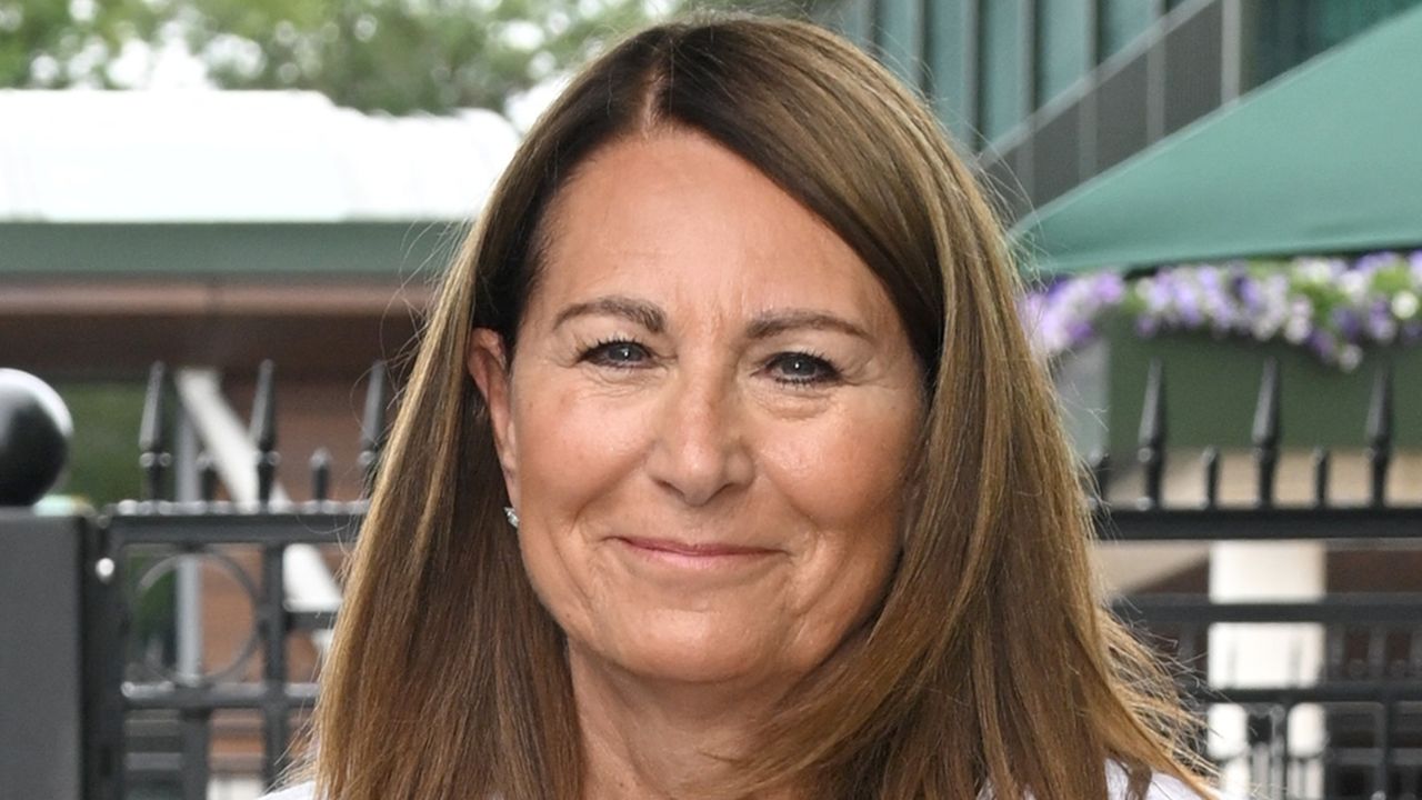 Carole Middleton attends Day Three of Wimbledon 2022 at the All England Lawn Tennis and Croquet Club on June 29, 2022