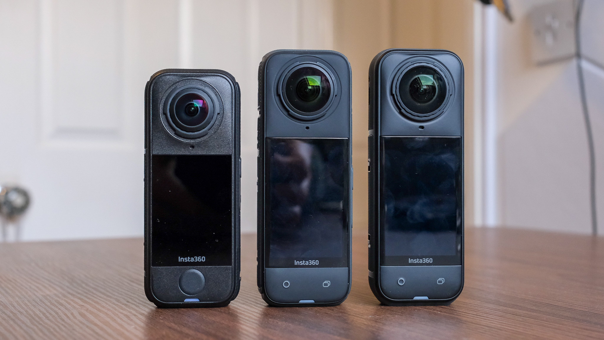 Photo of the Insta360 X4 Air action camera in an office