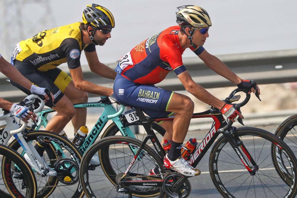 Vincenzo Nibali (Bahrain Merida) at the Dubai Tour