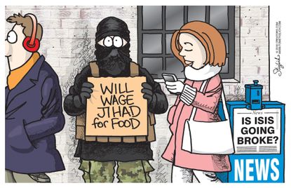 Editorial Cartoon World ISIS Funds