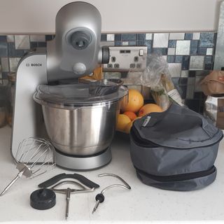 Bosch Stand Mixer with accessories and bag