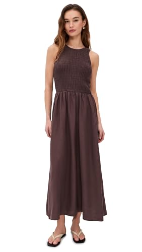 Z Supply Women's Juniper Maxi Dress, Chocolate Cherry, L