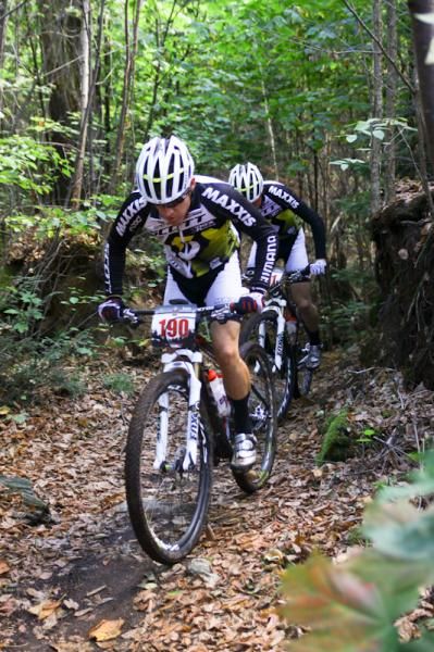 Douglas and Jette chase in the two-person category
