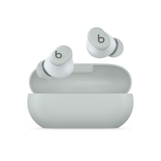 Beats Solo Buds true wireless earbuds in grey with their charging case