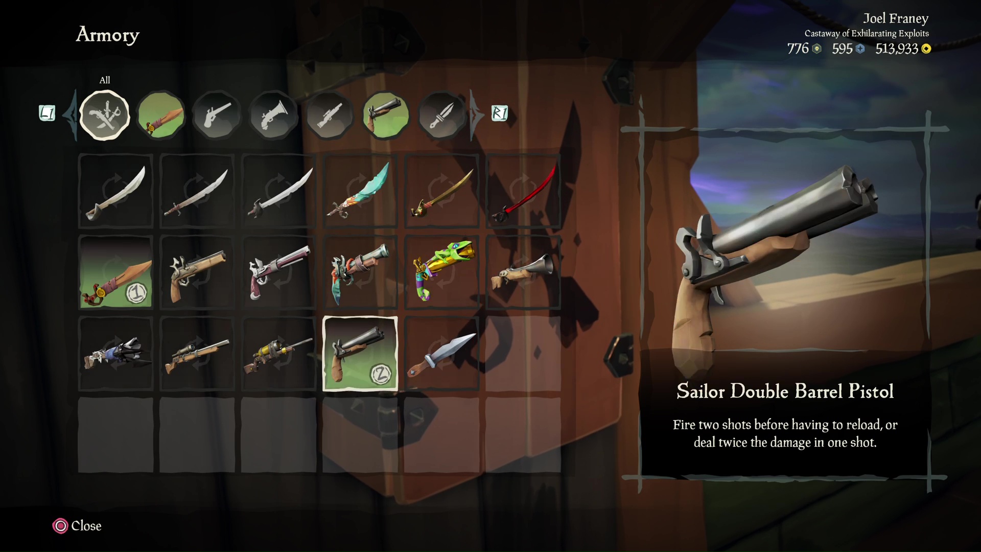 How to get the Double Barrel Pistol in Sea of Thieves