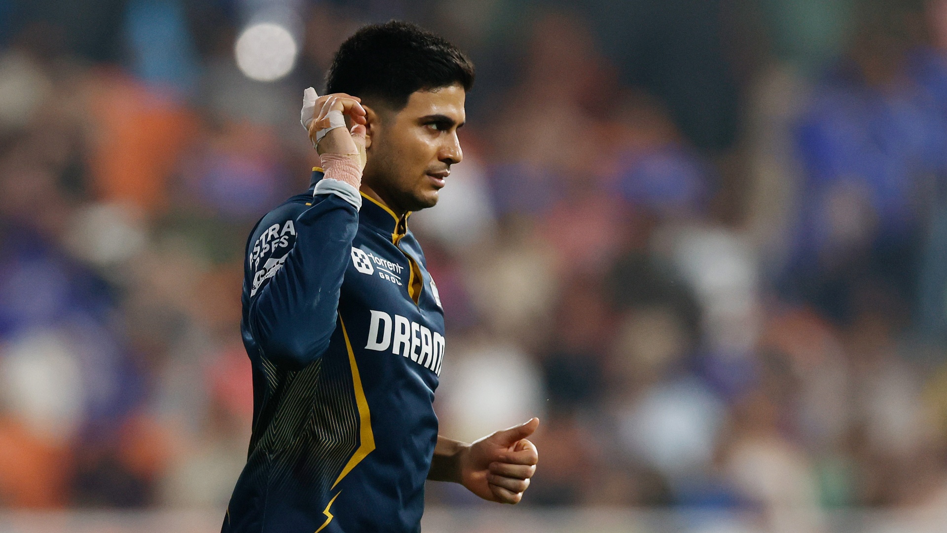 The Gujarat Titans' Shubman Gill in IPL action