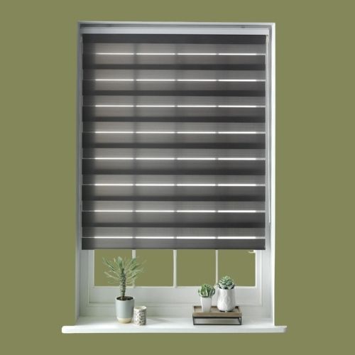 Habitat, Day and Night Grey Roller Blind