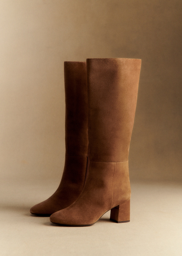 Theodora Boots - Light Taupe - Bovine Leather - S&amp;eacute;zane