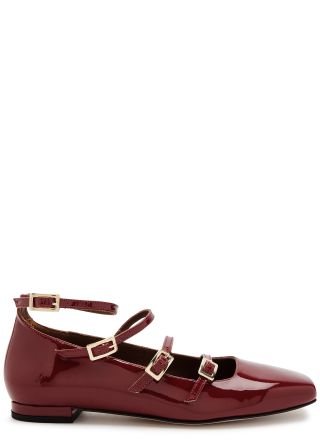 ALOHAS, Luke Onix Wine Burgundy Leather Ballet Flats