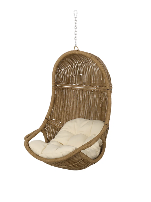 Dakota Fields Fresno Rattan Outdoor Swing Chair