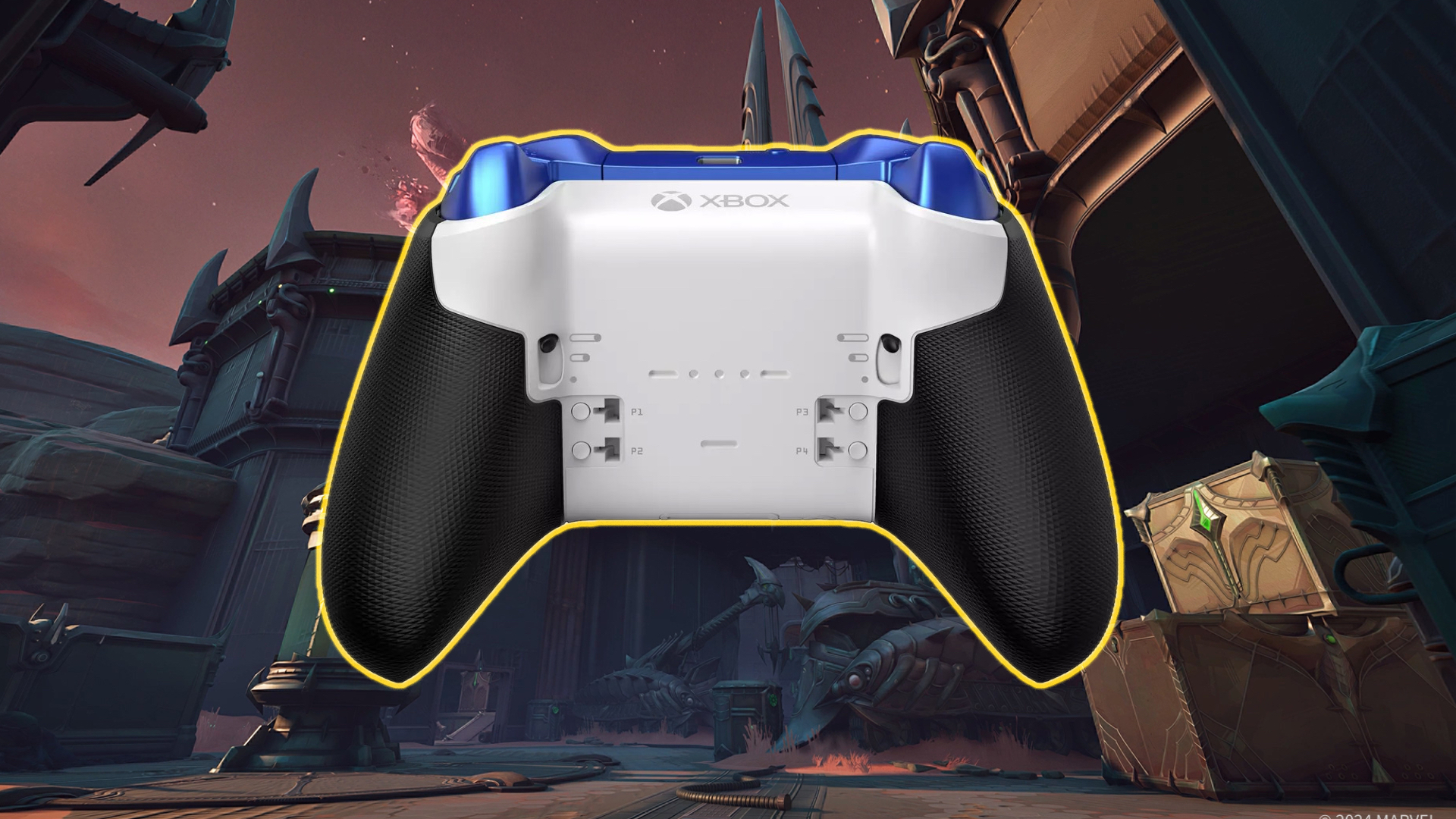 The back of an Xbox Elite 2 Controller