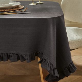 Stacey Solomon x George Home Black Linen Tablecloth