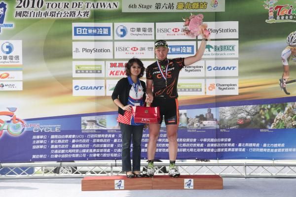 Stage 6 winner Tomasz Smolen