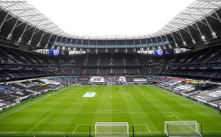 Tottenham's new stadium was fitted with rail seats