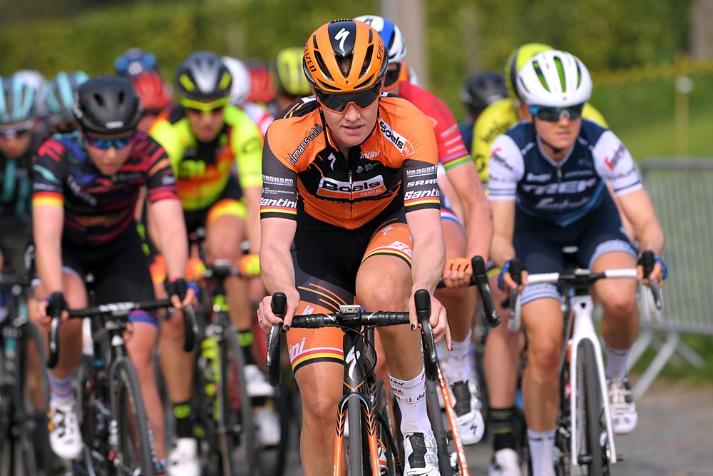 Jolien D'hoore (Boels Dolmans) racing Tour of Flanders