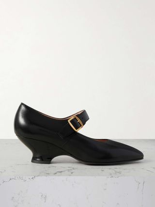 Glendy Leather Mary Jane Pumps