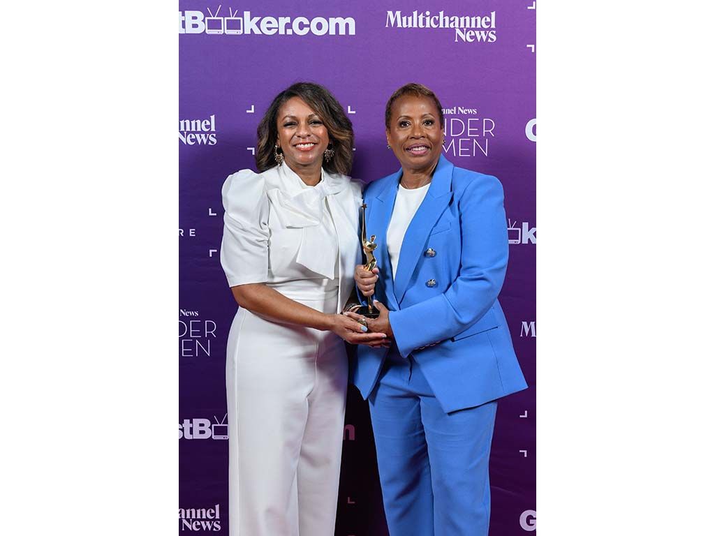 Michelle Strong, SVP, distribution, A+E Networks and Rori Peters, SVP. content distribution &amp; marketing, TV One and Cleo TV.