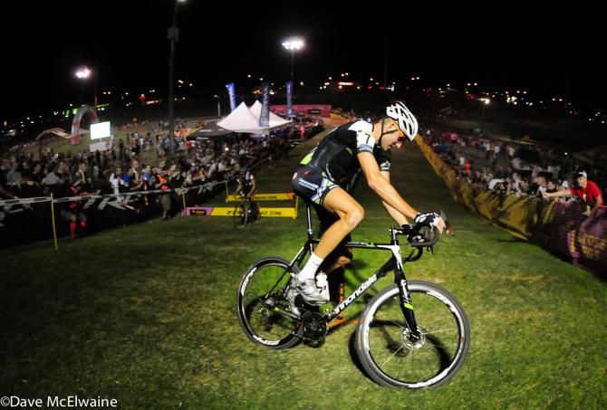 Ryan Trebon (Cannondale-Cyclocrossworld.com) with Jeremy Powers closing in for 2nd place