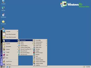 Windows Me Start menu