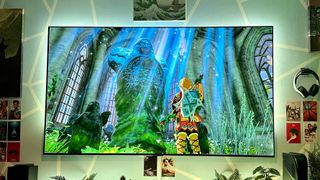 LG G3 OLED TV playing Zelda Tears of the Kingdom