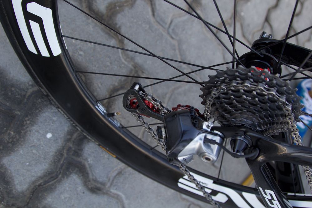 The Dura Ace rear mech