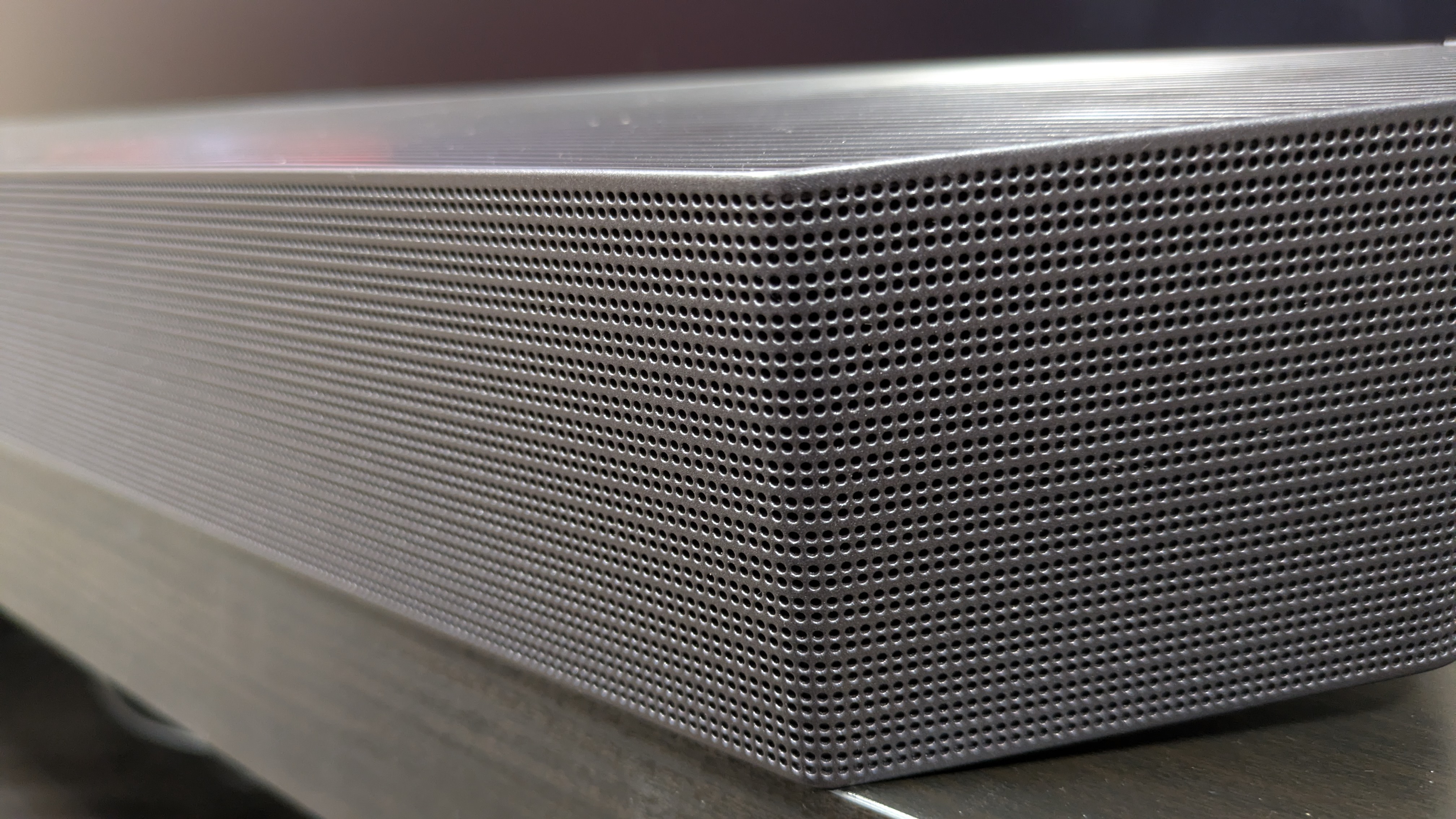 Samsung HW-Q990H front grille up-close
