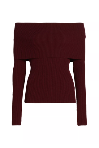 A.L.C. Evelyn Off the Shoulder Merino Wool Blend Sweater