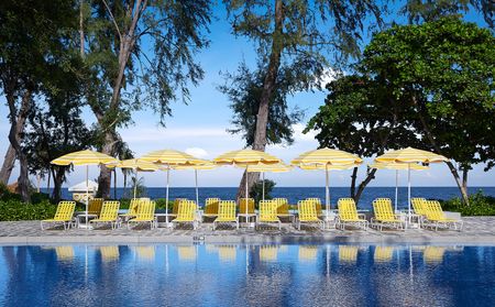 The Standard Bangkok and Hua Hin hotels open in Thailand - seen here the poolside seating in Hua Hin