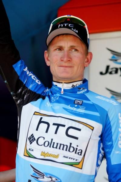 Andre Greipel (HTC-Columbia) is the sprint leader.