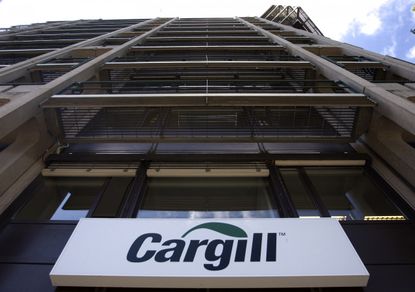 Cargill Inc. logo on a Geneva building.