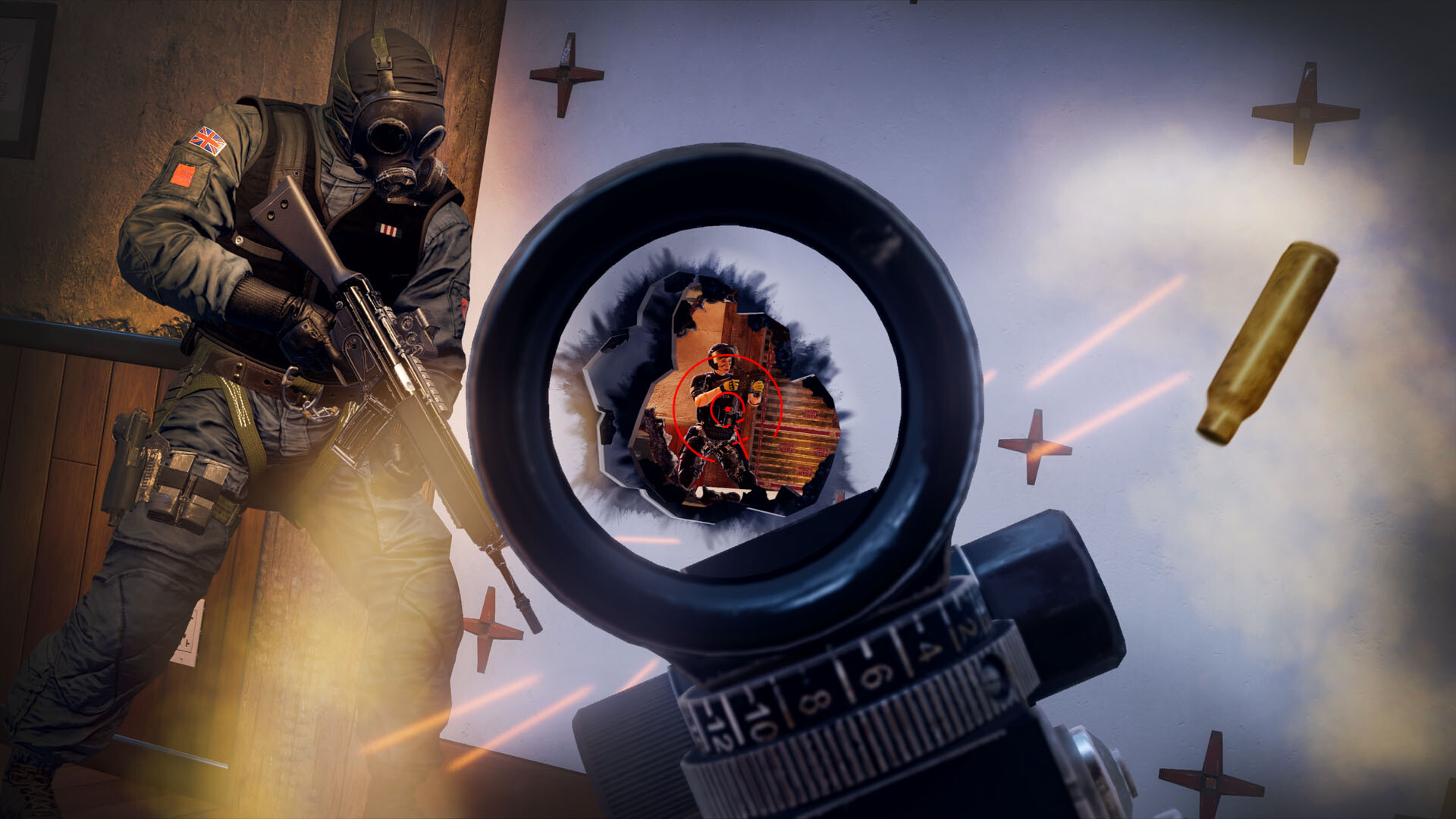 Promotional screenshot of a firefight in Rainbow Six-Siege-01