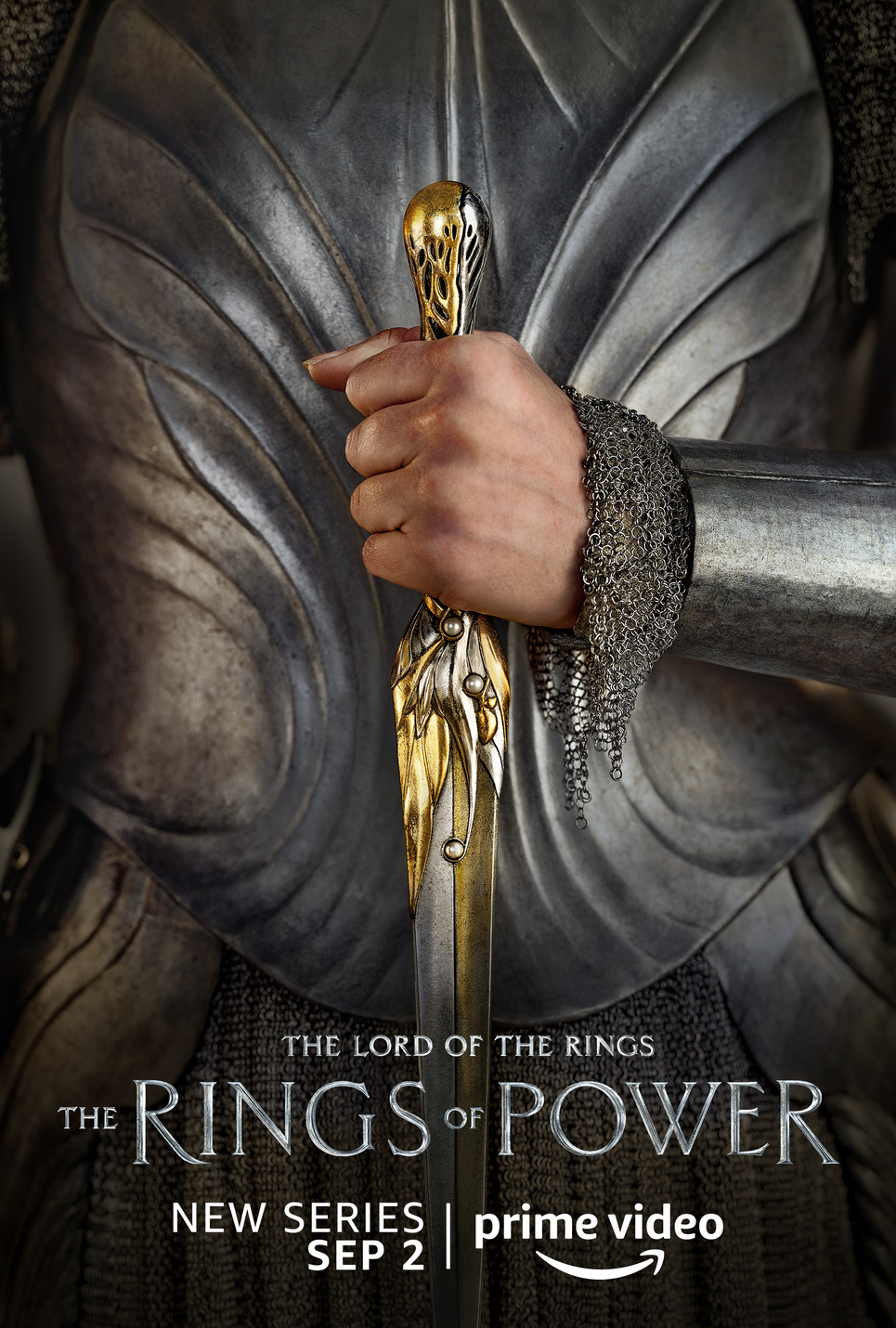 A poster for the Lord of The Rings: The Rings of Power Series