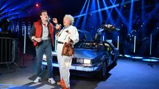 Ben Joyce and Cory English of 'Back to the Future' perform onstage at The National Lottery's Big Night of Musicals