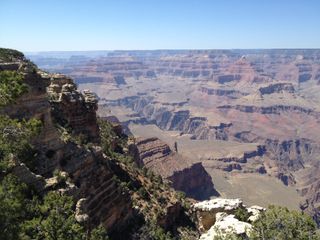 View of the Grand Canyon from the South Rim.