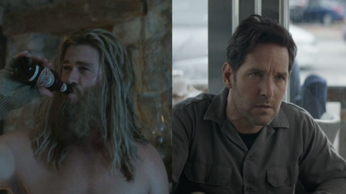 Thor and Scott from Endgame side by side