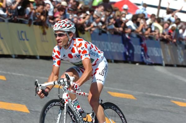 Thomas Voeckler (Europcar) was fully kitted out for Paris