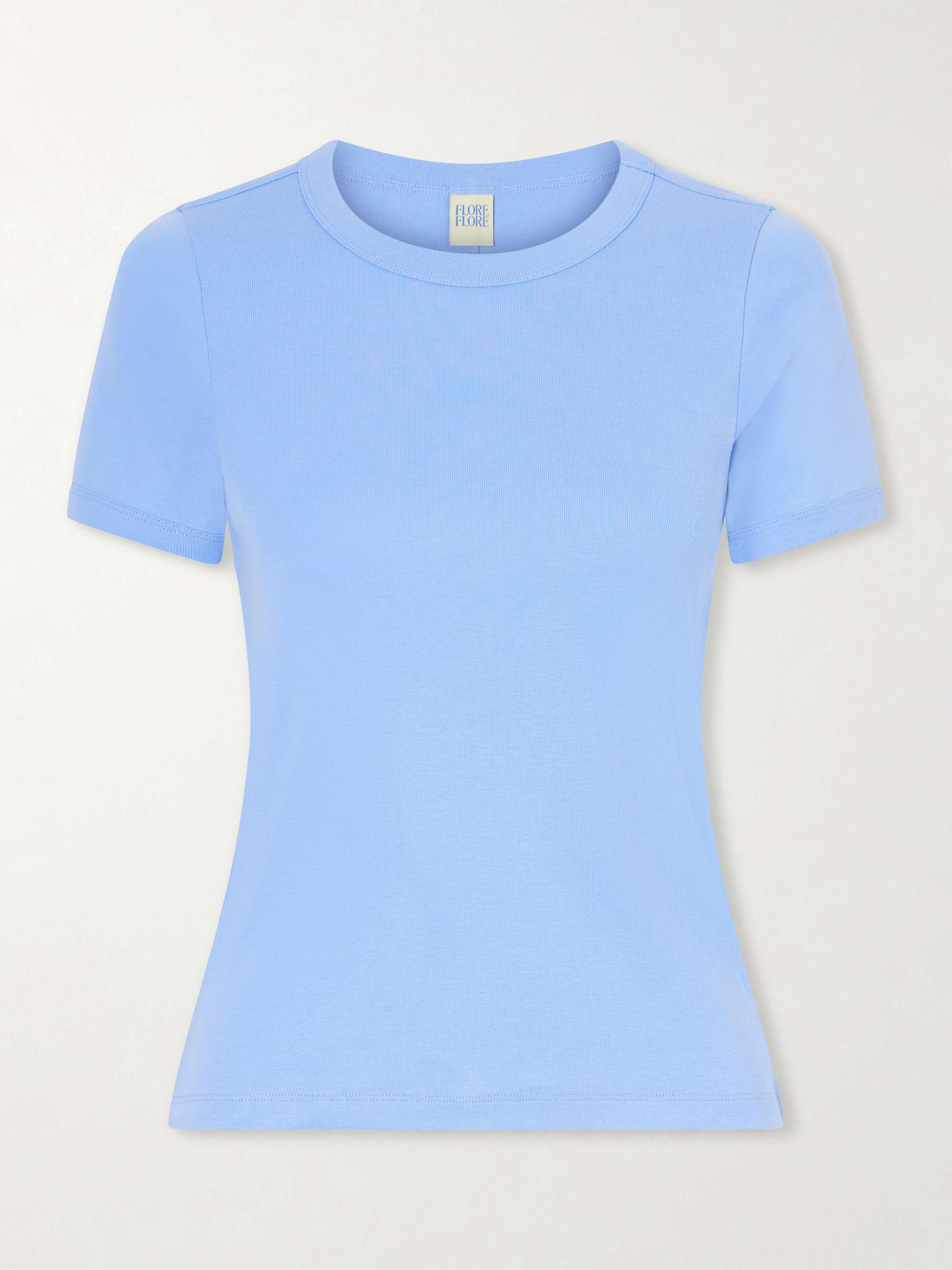 Car Ribbed Organic Cotton-Jersey T-Shirt