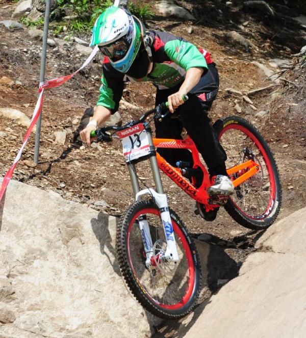 Joanna Petterson is first down the course.