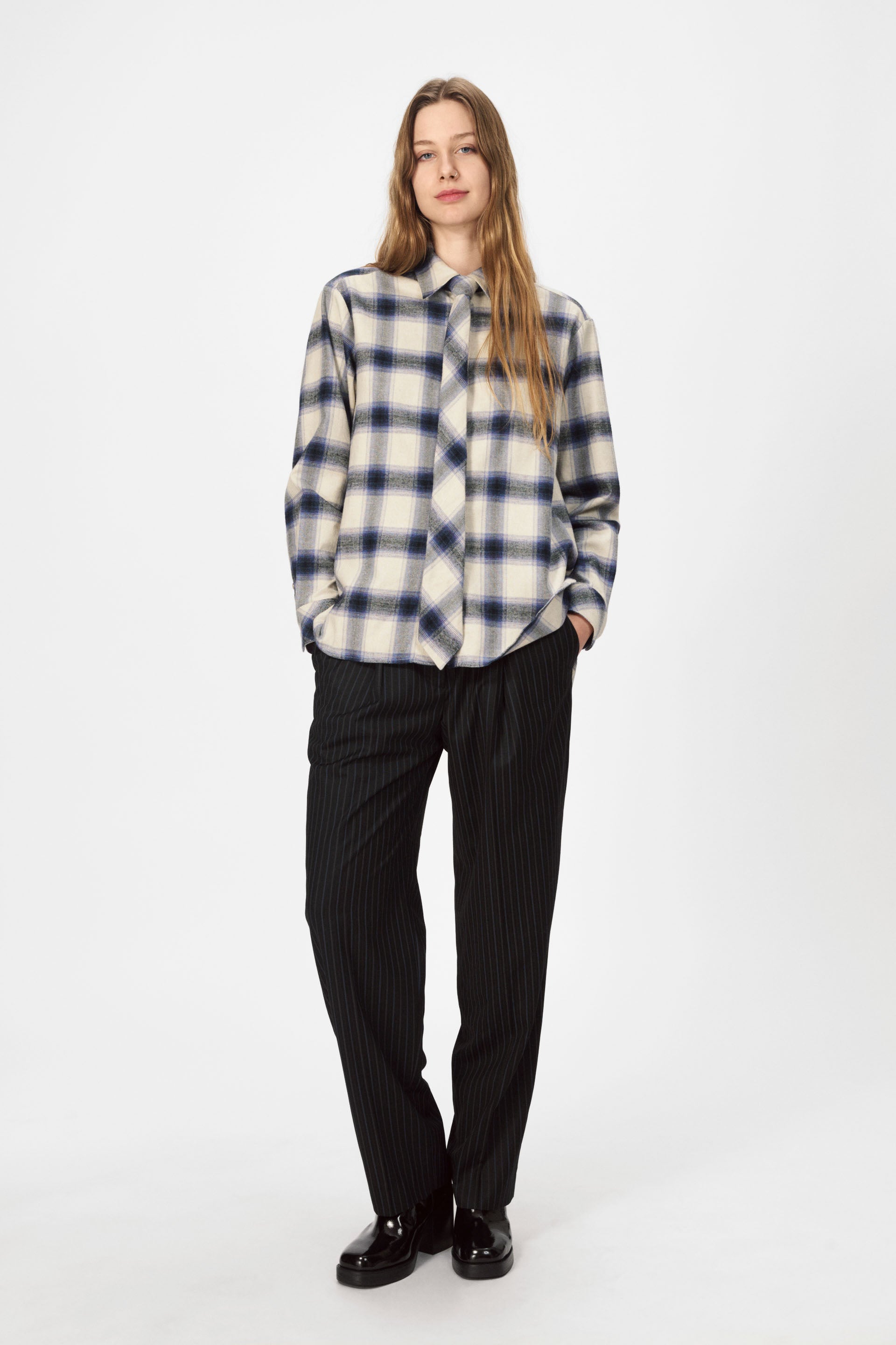 Montreal Shirt - Navy Multi Check - 32