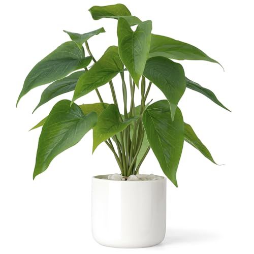 Fake Plants in Ceramic Pot