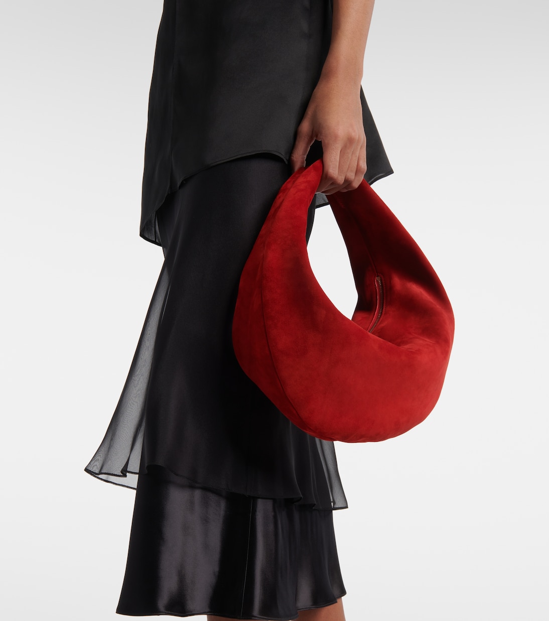 Olivia Medium Suede Shoulder Bag