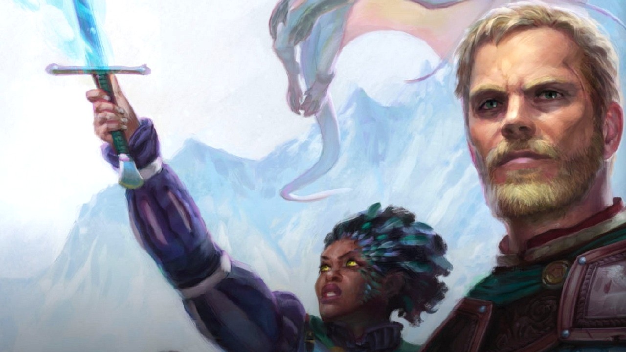 Pillars of Eternity art showing Eder and Pallegina